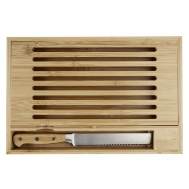 Logotrade promotional merchandise photo of: Pao bamboo cutting board with knife